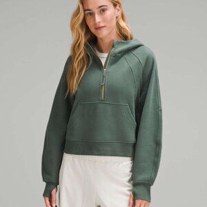 Lululemon Scuba Oversized Half Zip Hoodie *Gold Zip & Logo XS/S